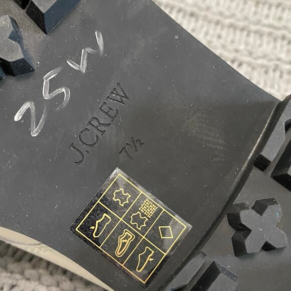 J. Crew Ivory Patent Leather Platform Loafers Woman’s Size 7.5 Preppy minimalist - Picture 10 of 11